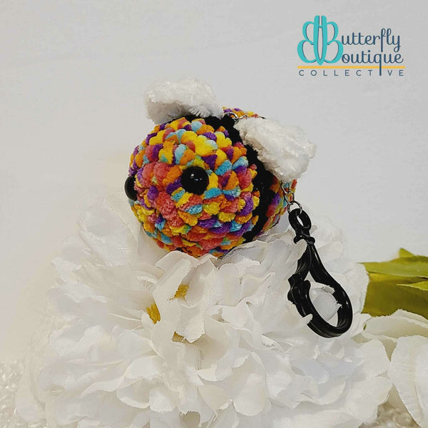 Baby Bee Keychain,Yarn Projects,Carrie's Butterfly Boutique