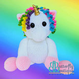 Blossom the Unicorn,Yarn Projects,Carrie's Butterfly Boutique
