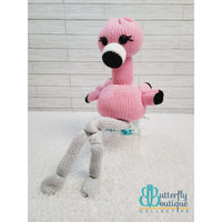 Create A Critter Kit - Fannie the Flamingo - Experienced Skill Level,Yarn Projects,Carrie's Butterfly Boutique