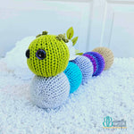 Knitted Caterpillar,Yarn Projects,Carrie's Butterfly Boutique