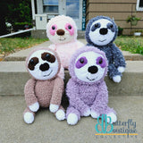 Mike the Sloth,Yarn Projects,Carrie's Butterfly Boutique