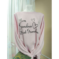 Mom, Grandma, Great Grandma Established Tee,Shirts,Carrie's Butterfly Boutique