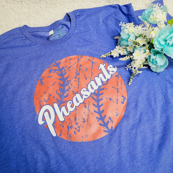 Pheasants Baseball/Softball Tee,Shirts,Carrie's Butterfly Boutique