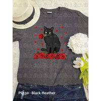 Cat with Roses Tee