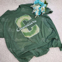 Cavaliers Tie Dye Letter Tee