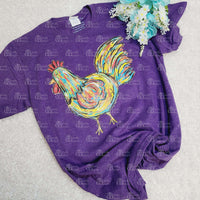 Colorful Chicken Tee