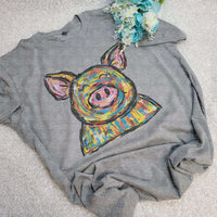 Colorful Pig Tee