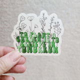 Die Cut Plant Stickers