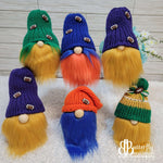 Football Knitted Gnomes,Yarn Projects,Carrie's Butterfly Boutique