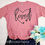 Loved Heart Arrow, 1 John 4:19 Tee