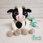 Moo Moo the Cow - Custom,Yarn Projects,Carrie's Butterfly Boutique