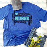 Nurse Word Art Tee