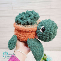 Succulent Sea Turtle,Yarn Projects,Carrie's Butterfly Boutique