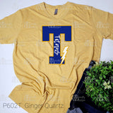 Titans T, Yellow and Gold School Pride Graphic Tee